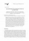 Research paper thumbnail of Hazard Risk Evaluation of Covid-19: A Case Study