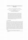 Research paper thumbnail of Evaluation of Complex Temporal Questions in CLEF-QA