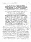 Research paper thumbnail of In Vitro Selection of Mutations in the Human Immunodeficiency Virus Type 1 Reverse Transcriptase That Decrease Susceptibility to (−)-β- <scp>d</scp> -Dioxolane-Guanosine and Suppress Resistance to 3′-Azido-3′-Deoxythymidine