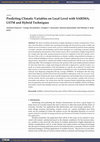 Research paper thumbnail of Predicting Climatic Variables on Local Level with SARIMA, LSTM and Hybrid Techniques