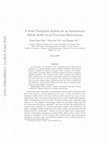 Research paper thumbnail of A Novel Navigation System for an Autonomous Mobile Robot in an Uncertain Environment