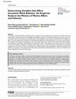 Research paper thumbnail of Determining Variables that Affect Innovative Work Behavior: An Empirical Study at the Ministry of Marine Affairs and Fisheries