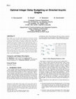 Research paper thumbnail of Optimal integer delay budgeting on directed acyclic graphs