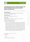 Research paper thumbnail of Time-dependent search for neutrino emission from Mrk 421 and Mrk 501 observed by the HAWC gamma-ray observatory