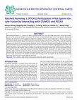 Research paper thumbnail of Patched Homolog 1 (PTCH1) Participates in Rat Sperm-Oocyte Fusion by Interacting with IZUMO1 and PDIA3