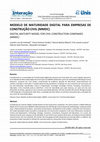 Research paper thumbnail of Modelo De Maturidade Digital Para Empresas De Construção Civil (MMDC)