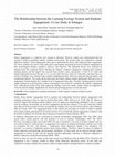 Research paper thumbnail of The Relationship between the Learning Ecology System and Students’ Engagement: A Case Study in Selangor