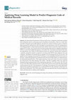 Research paper thumbnail of Applying Deep Learning Model to Predict Diagnosis Code of Medical Records