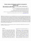 Research paper thumbnail of Further evidence that Antarctic toothfish are important to Weddell seals