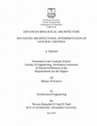 Research paper thumbnail of advanced biological architecture