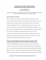 Research paper thumbnail of Writing on the Same Page:  Teaching Writing From Kindergarten through College and Beyond