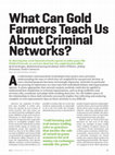 Research paper thumbnail of What can gold farmers teach us about criminal networks?