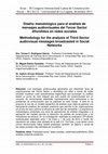 Research paper thumbnail of Diseño metodológico para el análisis de mensajes audiovisuales del Tercer Sector difundidos en redes sociales 