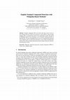 Research paper thumbnail of English Nominal Compound Detection with Wikipedia-Based Methods