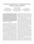 Research paper thumbnail of Uncertainty Quantification for Integrated Circuits: Stochastic Spectral Methods