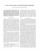 Research paper thumbnail of Crowds of Moving Objects: Navigation Planning and Simulation