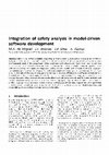 Research paper thumbnail of Integration of safety analysis in model-driven software development