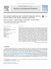 Research paper thumbnail of The sentence repetition task: A powerful diagnostic tool for French children with specific language impairment