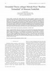 Research paper thumbnail of Grounded Theory sebagai Metode Riset “Realitas Tertambah” di Museum Fatahillah