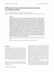 Research paper thumbnail of Differences in mycorrhizal preferences between two tropical orchids