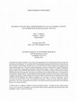 Research paper thumbnail of The Impact of New Deal Expenditures on Local Economic Activity: An Examination of Retail Sales, 1929-1939