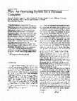 Research paper thumbnail of Pilot: an operating system for a personal computer