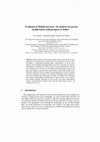 Research paper thumbnail of Evolution of Mobile Services: An Analysis of Current Architectures with Prospect to Future