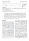 Research paper thumbnail of A strong regional temperature signal in low-elevation Huon pine