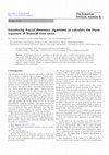 Research paper thumbnail of Introducing fractal dimension algorithms to calculate the Hurst exponent of financial time series