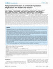 Research paper thumbnail of Temperament Clusters in a Normal Population: Implications for Health and Disease