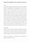 Research paper thumbnail of Managing the social amplification of risk: a simulation of interacting actors