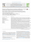Research paper thumbnail of Proteomic profiling and post-translational modifications in human keratinocytes treated with Mucuna pruriens leaf extract