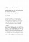 Research paper thumbnail of Modal and mixed specifications: key decision problems and their complexities