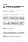Research paper thumbnail of Still do not block the line of inquiry: On the Peircean way to cognitive semiotics