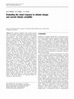 Research paper thumbnail of Evaluating the cloud response to climate change and current climate variability