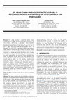 Research paper thumbnail of Sílabas Como Unidades Fonéticas Para O Reconhecimento Automático De Voz Contínua Em Português