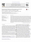 Research paper thumbnail of Examining the influence of online reviews on consumers' decision-making: A heuristic–systematic model