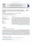 Research paper thumbnail of Evaluating a concept design of a crowd-sourced 'mashup' providing ease-of-access information for people with limited mobility