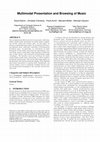 Research paper thumbnail of Multimodal Presentation and Browsing of Music