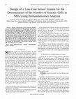Research paper thumbnail of Design of a low-cost sensor system for the determination of the number of somatic cells in milk using bioluminescence analysis