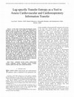 Research paper thumbnail of Lag-specific transfer entropy as a tool to assess cardiovascular and cardiorespiratory information transfer