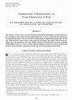 Research paper thumbnail of Fundamental biomechanics in bone tissue engineering