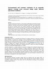 Research paper thumbnail of Environmental and economic evaluation of an anaerobic digester treating waste activated sludge under different operational conditions
