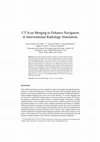 Research paper thumbnail of CT scan merging to enhance navigation in interventional radiology simulation
