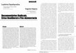 Research paper thumbnail of Documentarios Radicais Crise Neoliberal e Pos democracia