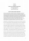 Research paper thumbnail of Have You Seen an Indian "Mass Man"?