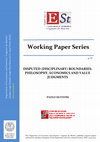 Research paper thumbnail of Disputed (Disciplinary) Boundaries. Philosophy, Economics, Value Judgments
