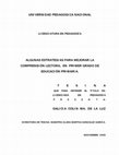 Research paper thumbnail of UNIVERSIDAD PEDAGOGICA NACIONAL DIRECTORA DE TESINA: MAESTRA CLARA MARTHA GONZALEZ GARCÍA. NOVIEMBRE 2008