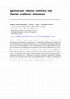 Research paper thumbnail of Spectral sum rules for conformal field theories in arbitrary dimensions