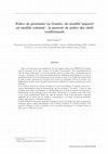 Research paper thumbnail of Police de proximité en Guinée, du modèle importé au modèle colonial : le pouvoir de police des chefs traditionnels